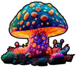 Varázslatos gomba fa puzzle L Prémium fa doboz