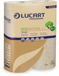 Lucart Toalettpapír 3 rétegű 250 lap/tekercs 6 tekercs/csomag EcoNatural Lucart 6.3_811929D havanna barna (45171) - irodasziget