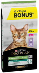 PRO PLAN PURINA Pro Plan Sterilised OptiRenal, Curcan, hrană uscată pisici sterilizate, GRATUIT, 10 + 2kg