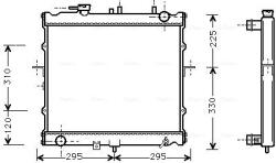 Ava Quality Cooling Radiator, racire motor AVA QUALITY COOLING KAA2022