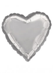 Balloons4party Balon folie Inima Argintie 45 cm - articole-petreceri - 17,99 RON