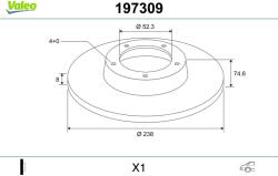 VALEO Disc frana VALEO 197309