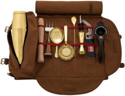 Barprofessional Set cocktail complet in geanta 20piese aur (BTRGO20)