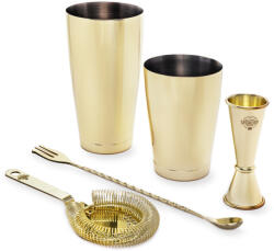 Barprofessional Set cocktail de baza Speakeasy 4piese aur (STBSGO4)