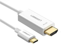 UGREEN Cablu video Ugreen "MM121" USB Type-C (T) la HDMI (T) rezolutie maxima 4K UHD (3840 x 2160) la 60 Hz 1.5m ABS alb "30841 (30841)