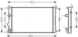 Ava Quality Cooling Radiator, racire motor AVA QUALITY COOLING RTA2322