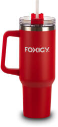 FOXIGY Термочаша за кола със сламка 1200 мл Cherry