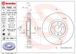 BREMBO féktárcsa BREMBO 09.7680. 10