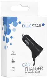 Blue Star Autós töltő - fekete szivartöltőfej - 3A MicroUSB kábel