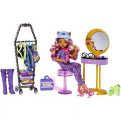 Mattel Monster High: Clawdeen Wolf ijesztően divatos stúdió játékkészlet (HKY70)