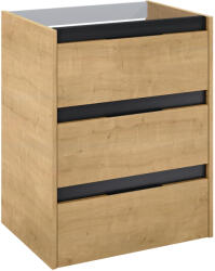 Roca Alpine dulap 58.5x45.2x74 cm sub chiuveta pe perete stejar A857866464 (A857866464)