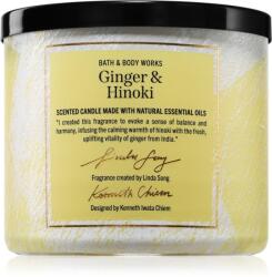 Bath & Body Works Ginger & Hinoki lumânare parfumată 411 g