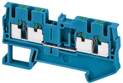 Schneider Electric Schneider direkt rugós egyszintes átkötőkapocs 2x2 csatlakozás 5, 2 mm 2, 5 mm2 24A-es kék NSYTRP24BL (NSYTRP24BL)