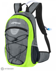 FORCE Jordan Plus hátizsák, 20 l + 2 l ivótasak, szürke/fluo