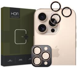 HOFI Folie de protectie Camera spate HOFI CamRing PRO+ pentru Apple iPhone 16 Pro Max / 16 Pro, Sticla Securizata, Aurie