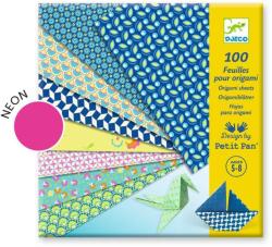 DJECO Mintás origami papír 100 db-os csomag - Djeco (DJ09304)