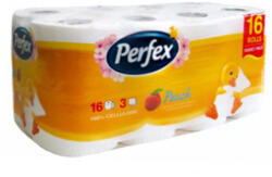 Perfex barack illatú WC papír hófehér - 3 rétegű 16 tekercses (SKU13023)