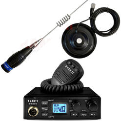 Avanti Statie Radio CB Avanti Brava, Roger-Beep, VOX, cu Antena Precalibrata ML70 Black