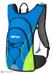 FORCE Berry Ace Plus hátizsák, 12 l + 2 l ivótasak, kék/fluo