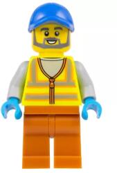 LEGO® cty1521 - LEGO minifigura kukás, láthatósági mellényben (cty1521)