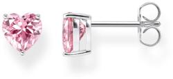 Thomas Sabo H2306-051-9 Silver Ear Studs with pink Stone in Heart Shape 7, 0 mm Ladies, Femei