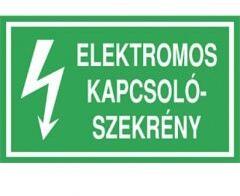  munkavédelmi matrica önt. 100x60 elektromos kapcsolószekrény