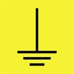  munkavédelmi matrica önt. 20x20mm földjel