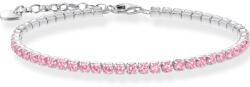 Thomas Sabo A2167-051-9-L19V Tennis Bracelet with pink stones 16-19 cm, női