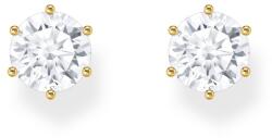 Thomas Sabo H2300-414-14 Gold-plated Ear Studs with big white Stone 7, 0 mm Ladies, női