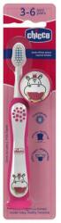 Chicco Fogkefe 3-6 év tejfogakhoz, tapadókorongos védőkupakkal (CH01208300)