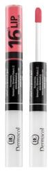 Dermacol 16H Lip Colour ruj si luciu de buze cu persistenta indelungata 2 in 1 No. 26 7, 1 ml