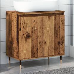 vidaXL antik fa színű szerelt fa fürdőszobaszekrény 58 x 33 x 60 cm (857214) - vidaxl