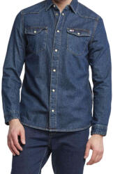 Tommy Hilfiger Tommy Jeans, Organikus pamut kapcsos ing, Sötétkék, XL