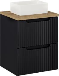 Comad Készlet szekrény Comad Nova Black NOVA BLACK D2 82-50-2S, mosdótál Comad Gaja UN-GAJA35-SW 78570A(35), NOVA OAK A 89-50