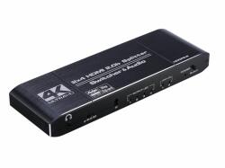 Thunder Germany Thunder SWP-204, 2×4 HDMI 4K kapcsoló és elosztó, ARC + távirányító (464-4K0204A)