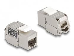Delock Keystone modul RJ45 anya - LSA Cat. 6A LEDdel (87856)