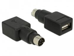 Delock Adapter PS/2 apa > USB A-típusú anya (65898) - dellaprint