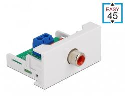 Delock Easy 45 modulos RCA anya csatlakozó 22, 5 x 45 mm (81337)