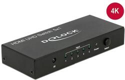 Delock HDMI UHD-kapcsoló, 5 x HDMI-bemenet > 1 x HDMI-kimenet, 4K (18685) - dellaprint