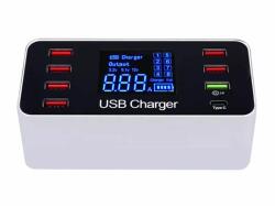 Thunder Germany Thunder HCR-039, Vezetékes USB töltő 60W (8 kiállás) (819-A9P)