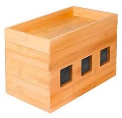 LogiLink Cable Box, 255 x 140 x 165 mm, bamboo (KAB0076)