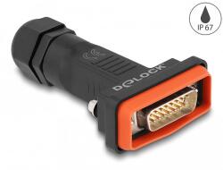 Delock D-Sub 15 tűs apa kerettel IP67 vízhatlan (87806) - dellaprint