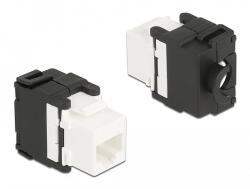 Delock Eszközmentes, 180 -os Keystone modul RJ45 anya - LSA Cat. 6A (87034)