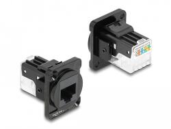 Delock D-típusú Modul RJ45 Cat. 6A hüvely - LSA hüvely (87817)