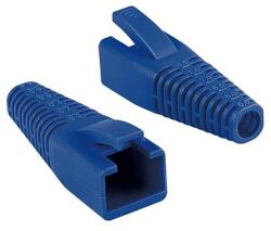 LogiLink RJ45 dugós feszültségmentesítő bakancs, vágható, 5, 5 5, 8 mm, kék, 50 db. (MP0059)
