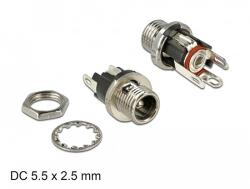Delock DC bulkhead anya csatlakozó 5, 5 x 2, 5 x 9, 5 mm dugóméretű anya (89911)