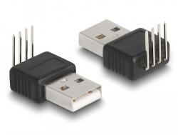 Delock Adapter A-típusú USB 2.0 apa 4 tű 90 szögben hajlítva (66951) - dellaprint