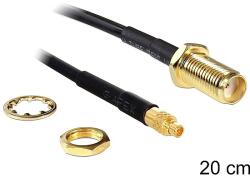 Delock SMA jack bulkhead > MMCX dugó, 200 mm (88580)