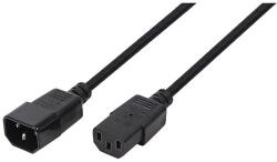 LogiLink Power Cord Extension C13/C14 M/F, 1.8 m, black (CP091)