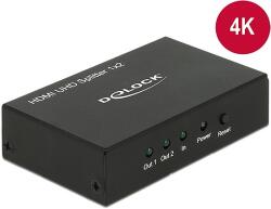 Delock HDMI UHD-es elosztó 1 x HDMI-bemenet > 2 x HDMI-kimenet 4K (18682) - dellaprint